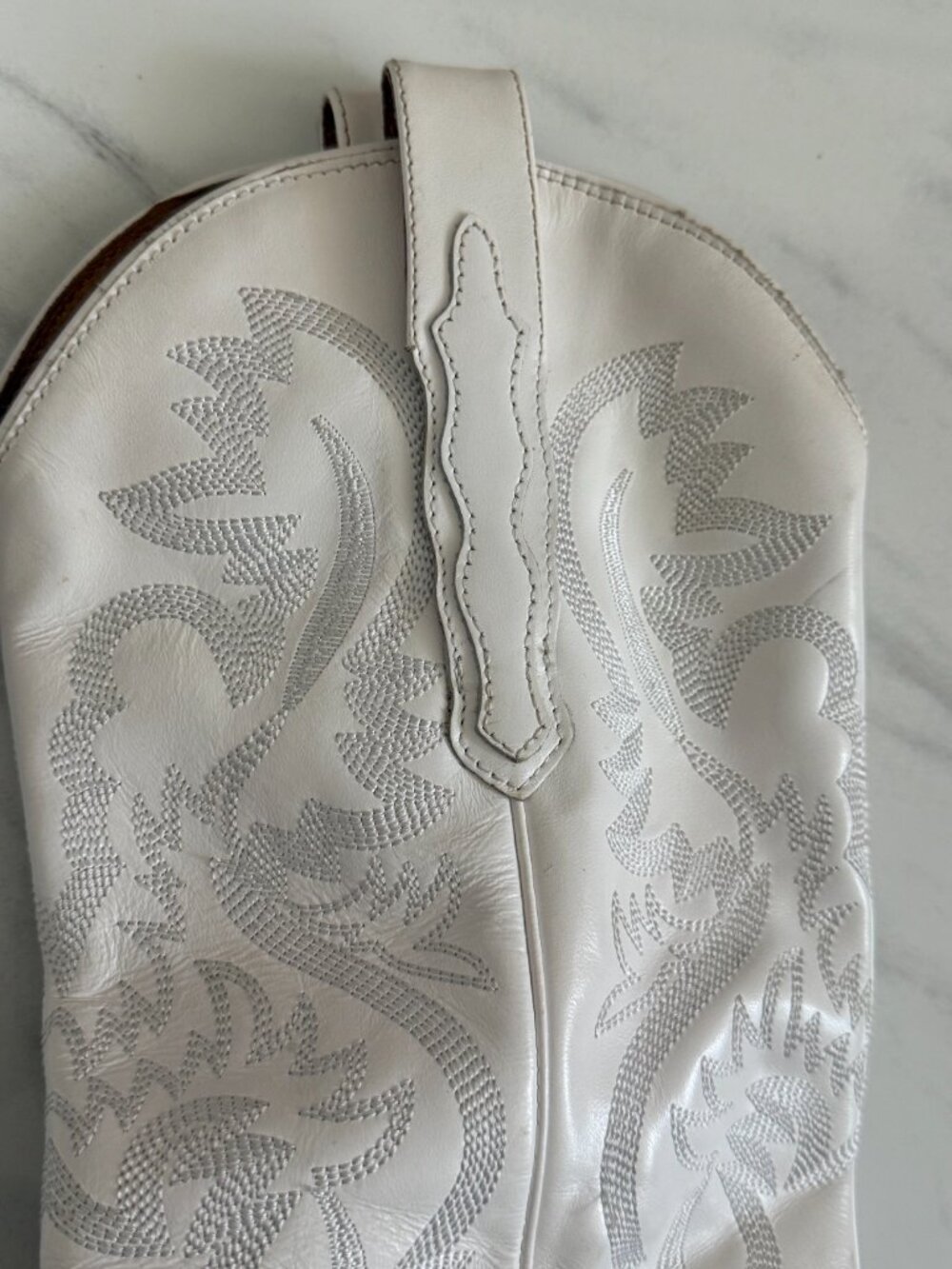 Jeffrey Campbell Rancher MD White Leather Cowboy Boots Women’s 8 - Picture 11 of 16